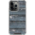 Chipped Blue Wood iPhone 14 Pro Clear Case